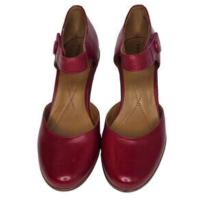 Easy Spirit Women's Burgundy Mary Jane Heels